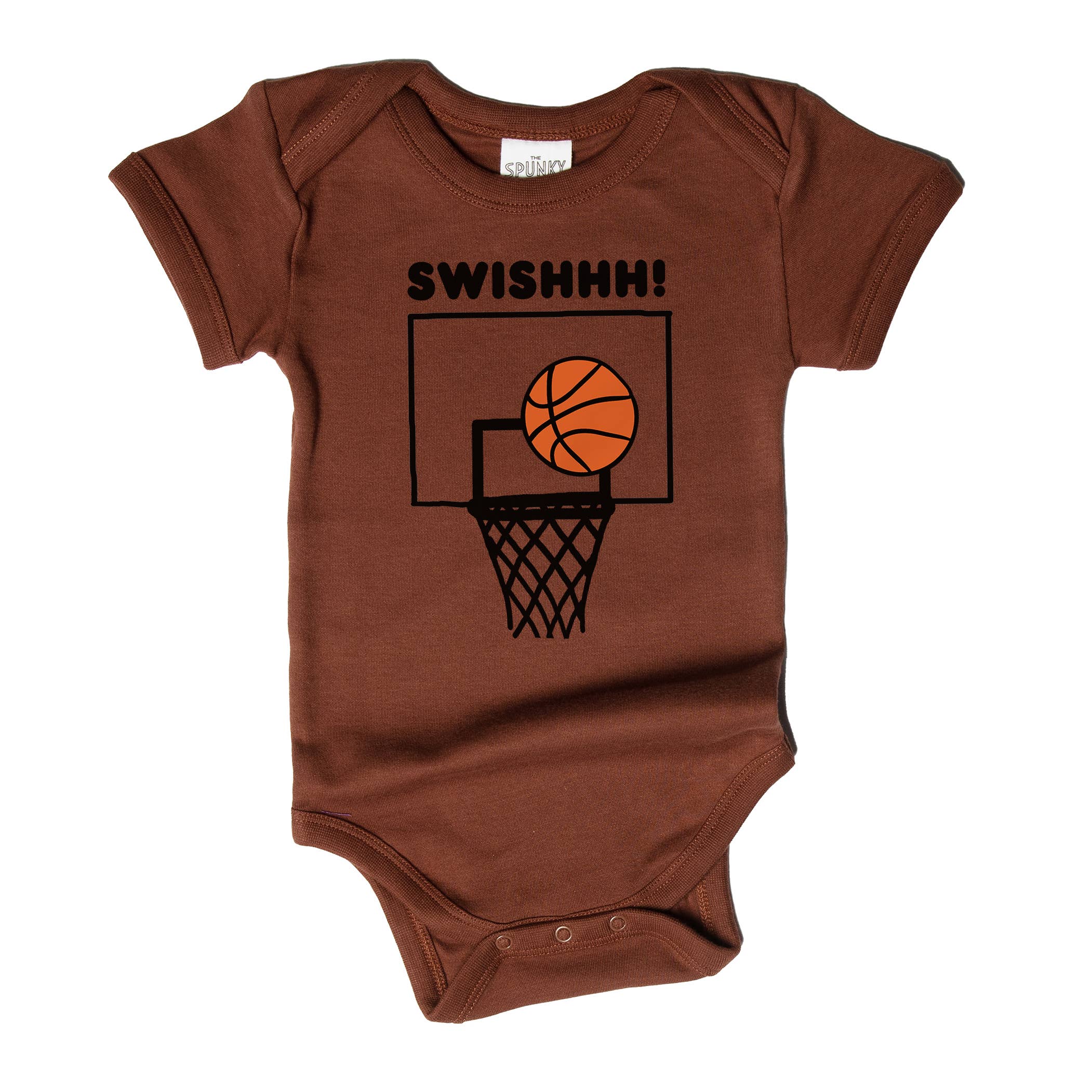 Spunky Stork - Wholesale Screen Printed T-Shirt - Kids - Basketball Net Swish Organic Baby Bodysuit Toddler Shirt4