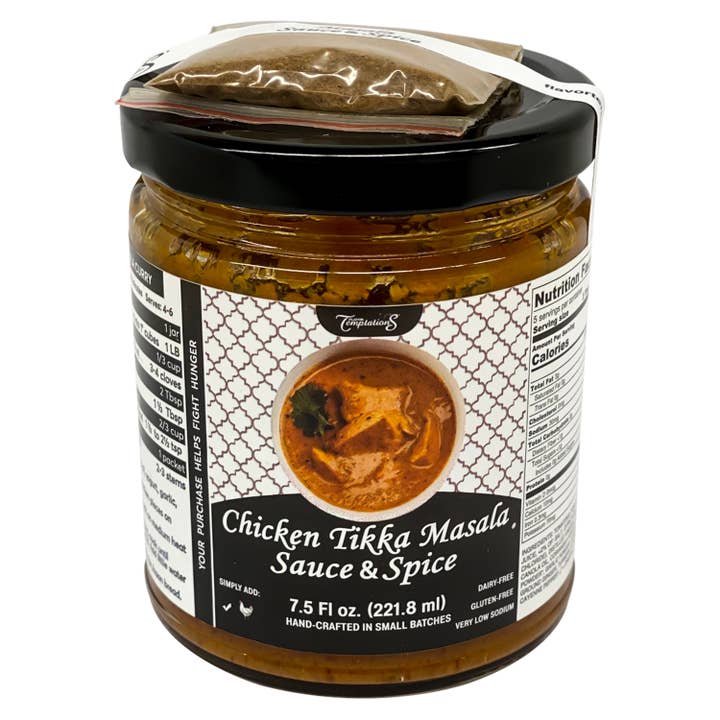 Chicken Tikka Masala Curry Sauce - 7.5 FL oz, 1 Jar for wholesale by Flavor Temptations