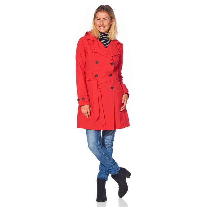 Happy Rainy Days - Vendita all'ingrosso Trench - Donna - Trench Donna - Rosso