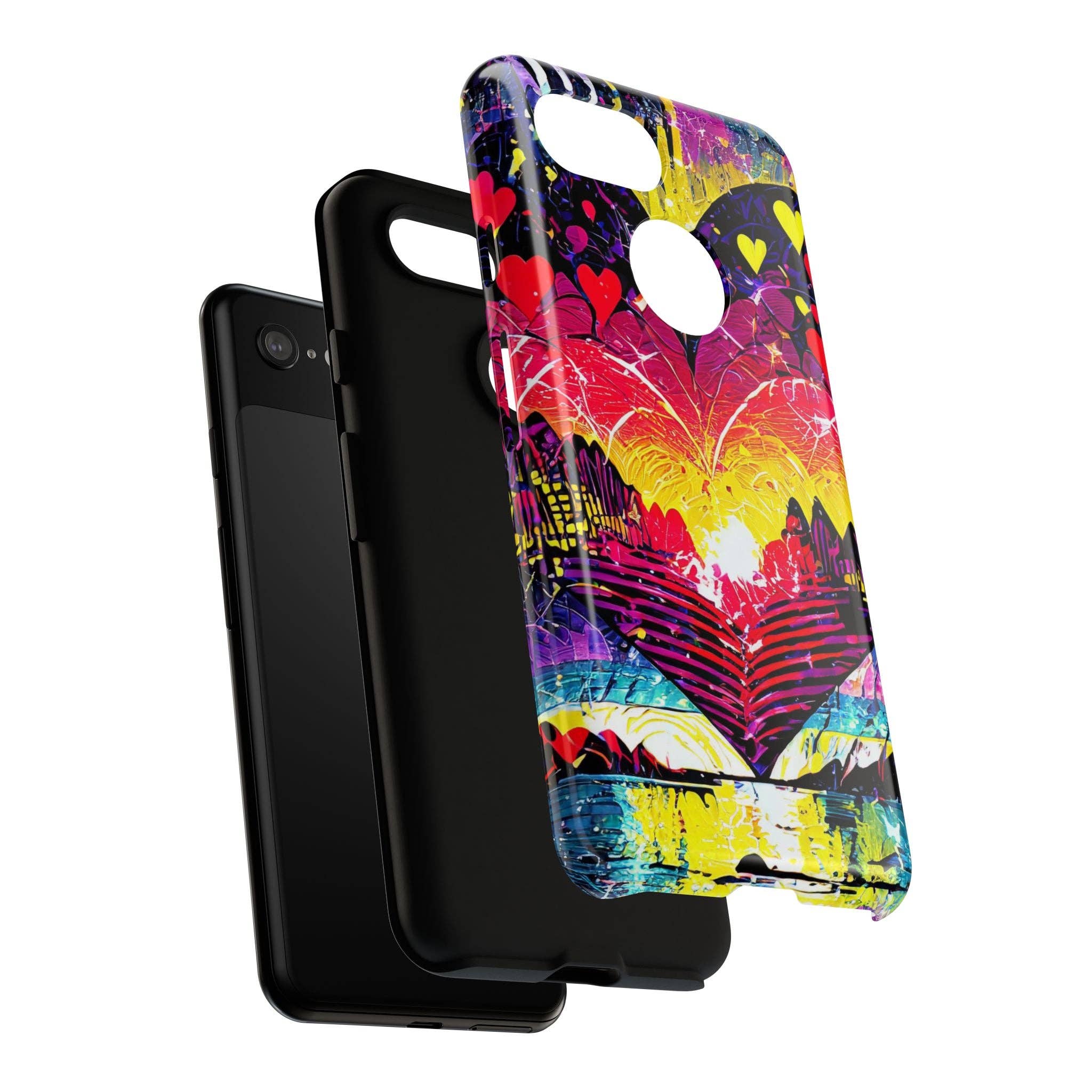 Studio 653 Clothing Co - Wholesale Phone Case - Women's - Vibrant Heart Sunset Tough Phone Case71