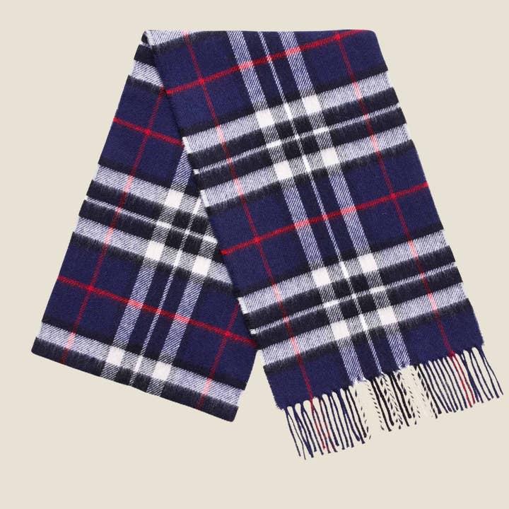 Bronte by Moon - Wholesale Scarf - Women's - Navy Thompson Tartan Scarf0