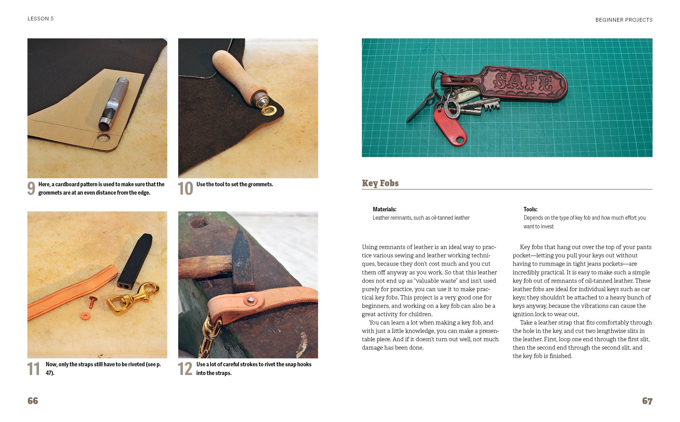 Schiffer Publishing - Vente Livre sur l'artisanat, les loisirs créatifs et le bricolage - Couture du cuir : 8 nouveaux projets pour artisans du cuir de tous niveaux4