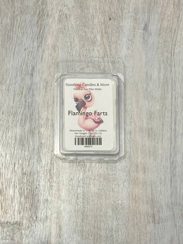 Flamingo Farts Wax Melts for wholesale by Sunshine Candles & More