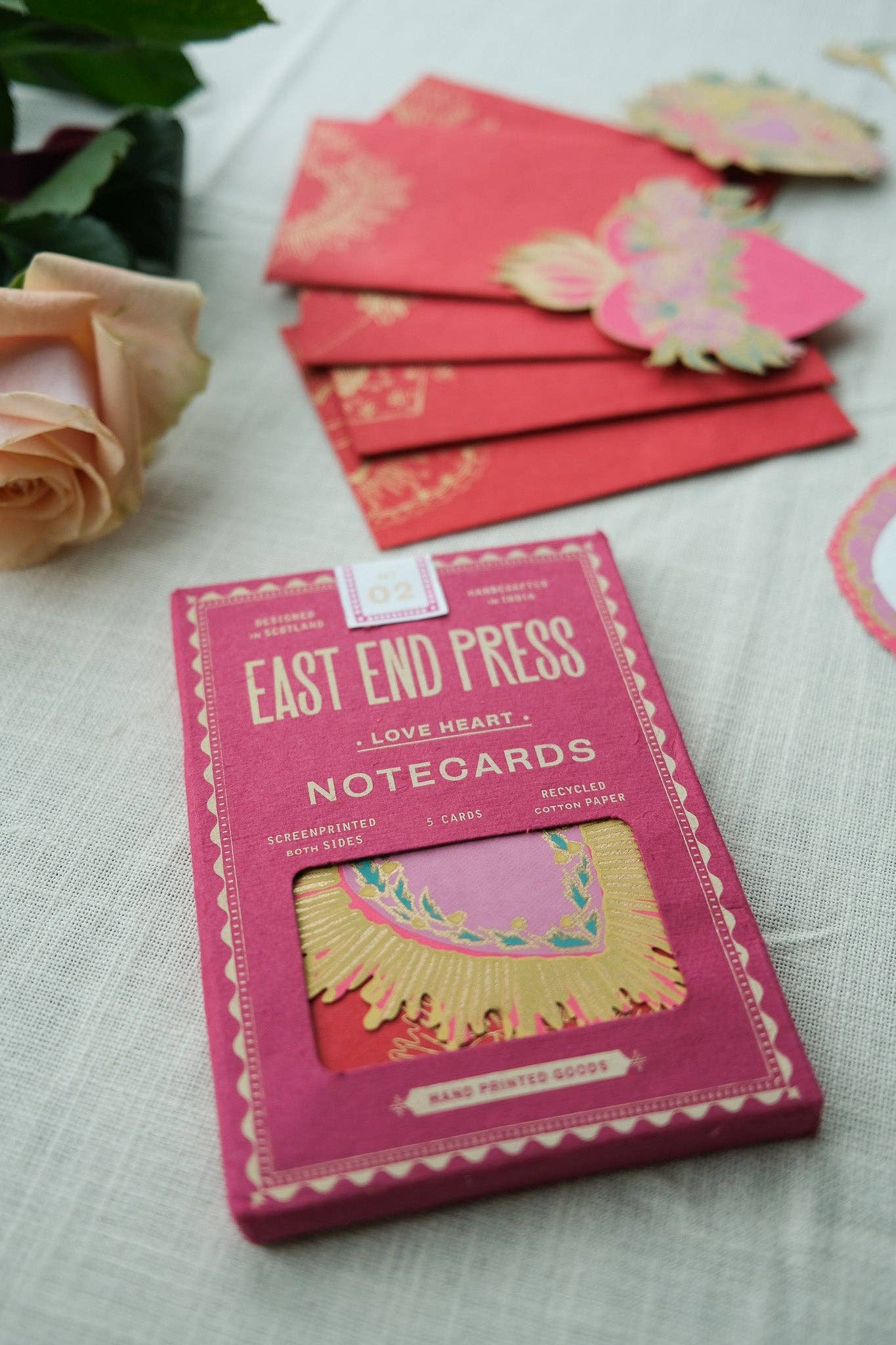 East End Press – wholesale Stationery/notecard set – Love Heart Notecards Set10