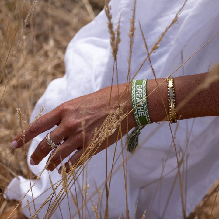 Palas Jewellery - Wholesale Woven/Braided Bracelet - Breathe Mantra Band2
