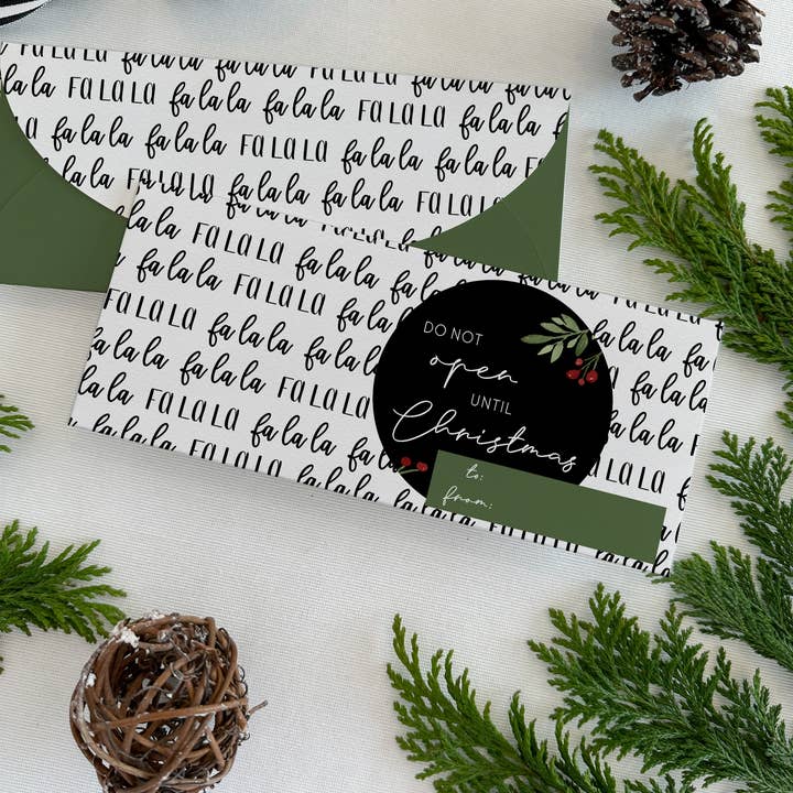 Crafty Paper Co. – wholesale Envelopes – Don't open until Christmas Money Holder Envelope (Box of 6)