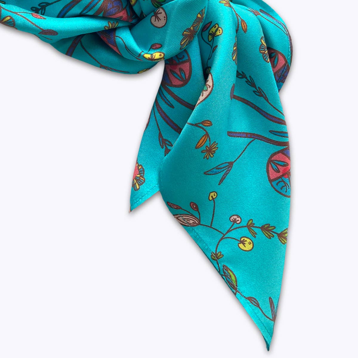 Bonito Mundo - Wholesale Scarf - Women's - Butterflies - Natural silk scarf3