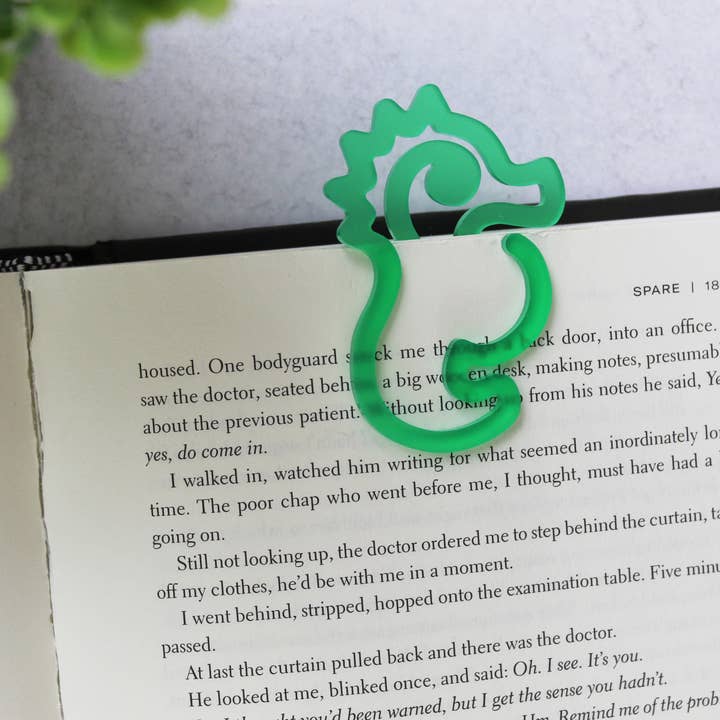 Marque-page personnalisé en forme d'hippocampe pour la vente par Pearl's Custom Creations