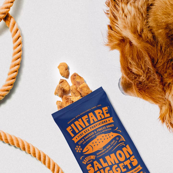 Finfare Pet Foods - Wholesale Pet Treats - Dog - On-the-Go Freeze-Dried Salmon Nuggets - Dogs, 14, 0.5oz Pks4