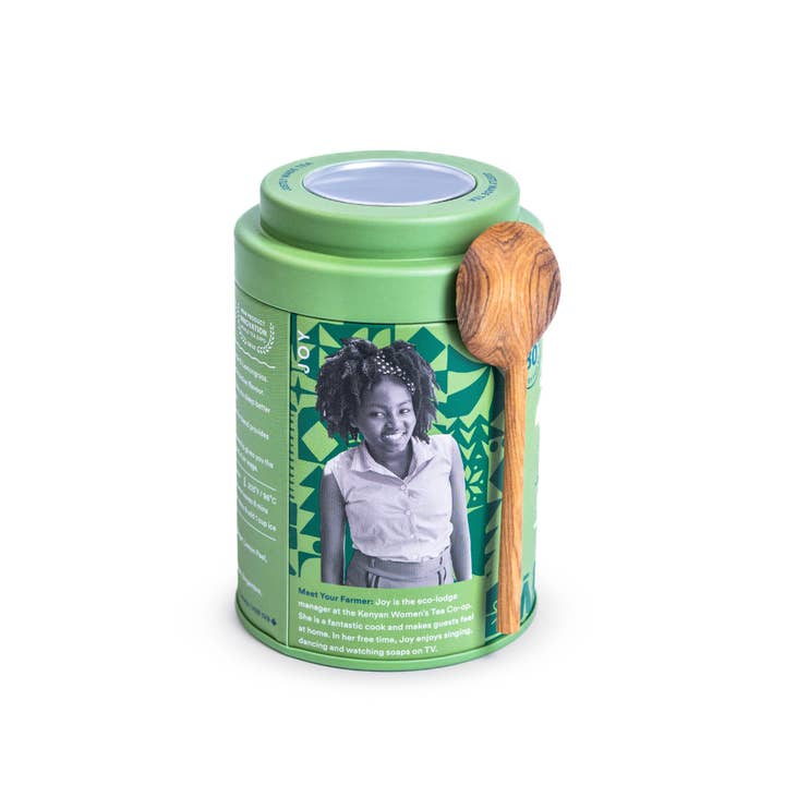 JusTea (No Import Fees to USA) - Wholesale Loose Tea - STARRY NIGHT Tin & Spoon - Organic, Fair-Trade, Herbal Tea1