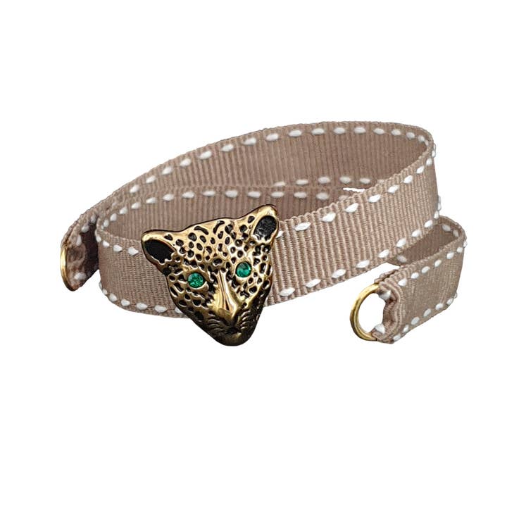 BEIGE GYLDEN JAGUAR ARMBÅND for engroshandel hos Smartever Srl