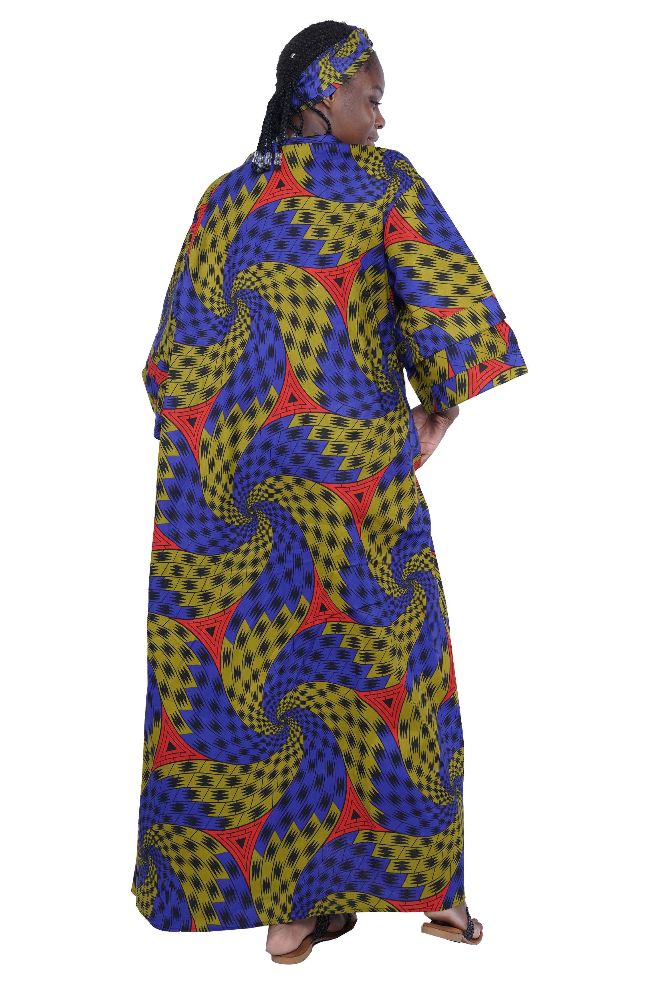 Satsuma Wholesale - Wholesale Kimono – Women's - African Ankara Ladies Casual Long Kimono Jacket | Robe3