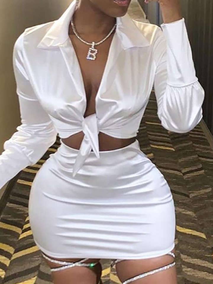 set met hemdrok voor wholesale door Queen Fashion