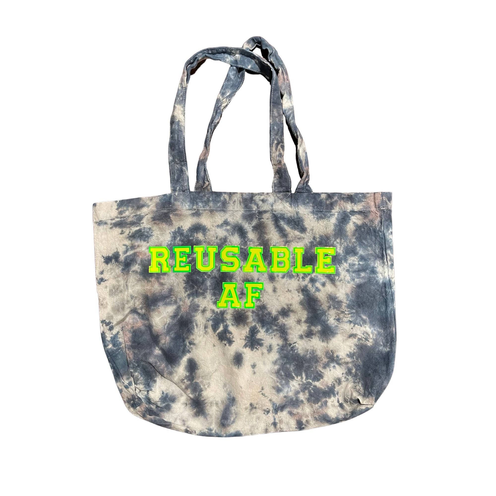 The Mini Mart Studio - Wholesale Tote Bag - Women's - Fall Color! Reusable Af Tie-dye Canvas Tote Bag | Eco-friendly Tote | Cute Carryall | Unique Gift for Her | Cotton Tote | Shopping Bag4