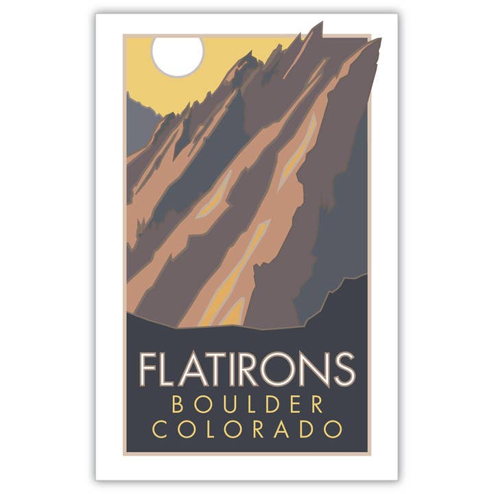 Flatirons, Boulder, Colorado - Pósters para venta al por mayor de Travel Posters by M&W Design Co.