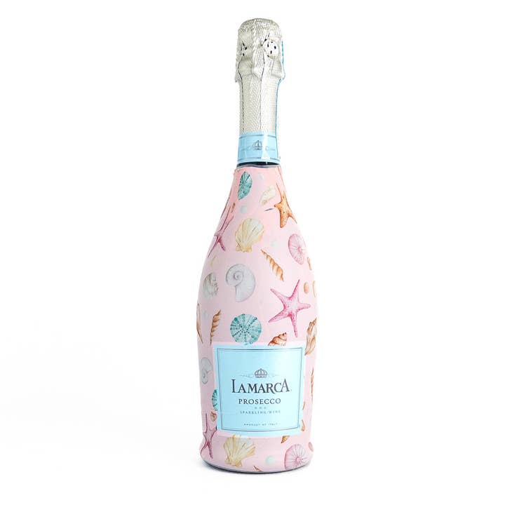 Beau Bottles Pink Seashells - Prosecco Collection for wholesale by Beau Bottles