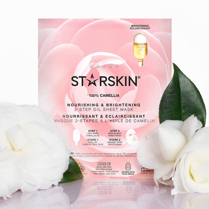 Máscara de Tecido em 2 Etapas com Óleo de Camélia – Iluminadora & Nutritiva por atacado de STARSKIN