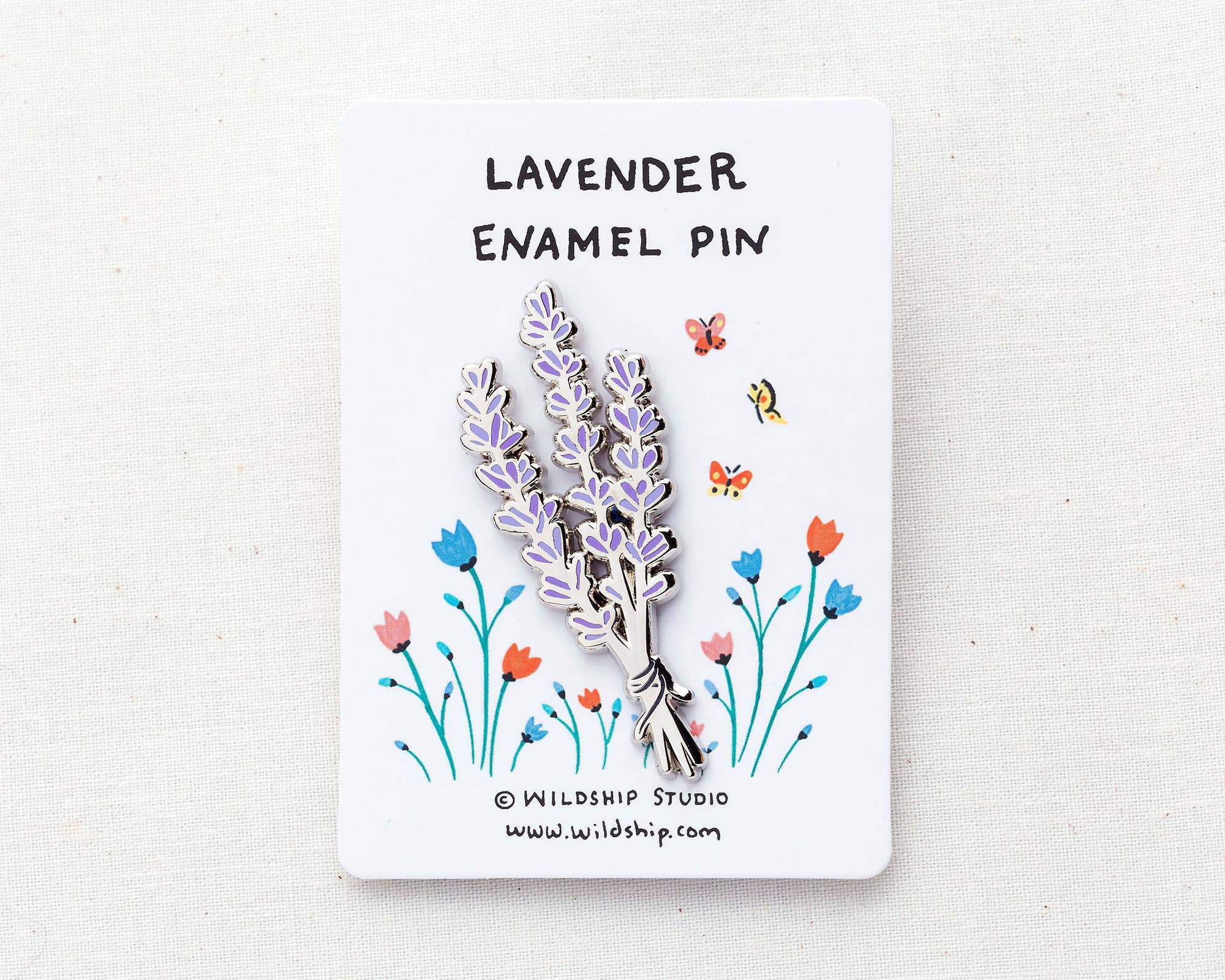 Wildship Studio - Wholesale Lapel Pin/Button - Lavender Enamel Pin4