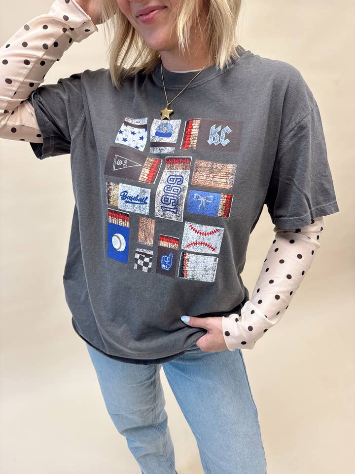KC Baseball Matchbox T-shirt voor wholesale door Jules Co