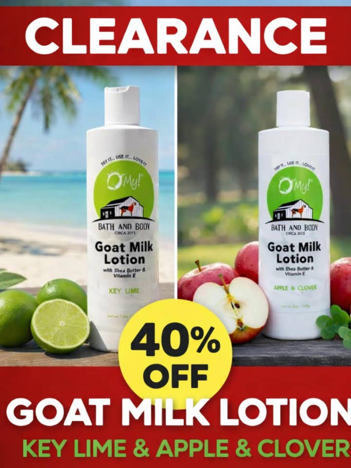 O My ! Lotion au lait de chèvre 12 oz | Fabriquée avec du lait de chèvre cru | Beurre de karité et vitamine E | Sans parabènes et plus | Fabriquée à la main aux États-Unis pour la vente par O My! Bath and Body