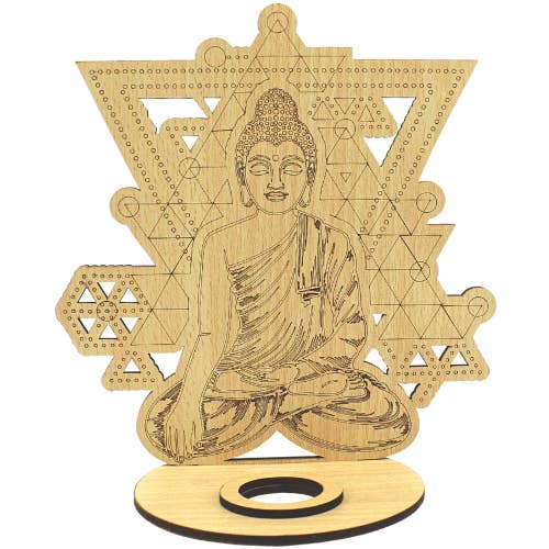 Wooden Sphere Holder Buddha Mandala for wholesale by Green Tree