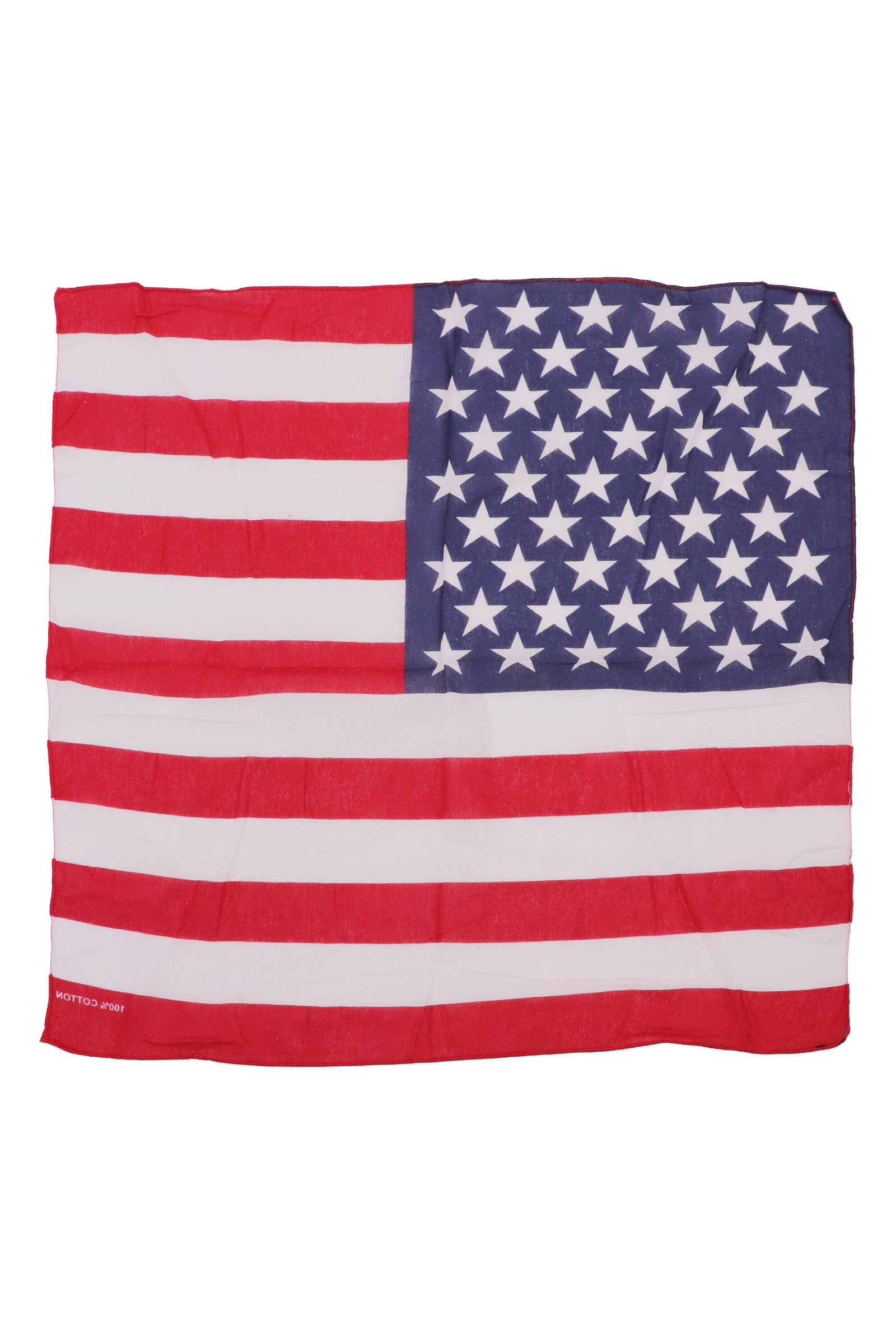 AS SHOWN American Flag Cotton Bandana for wholesale on Faire1