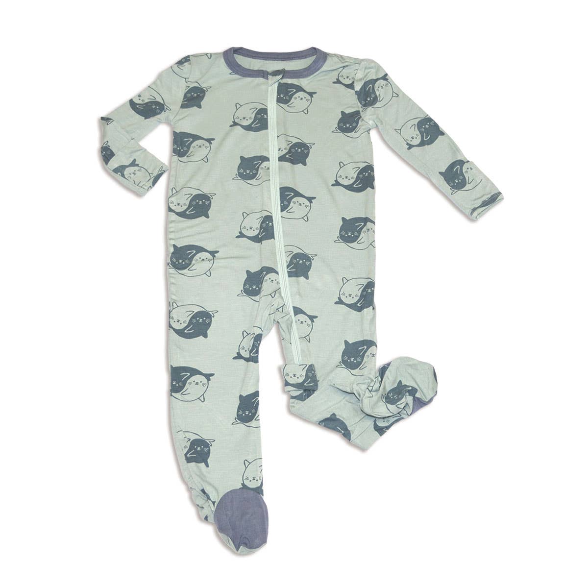 Silkberry Baby - Vente Grenouillère – bébé - Footies zip-up en bambou (imprimé)0