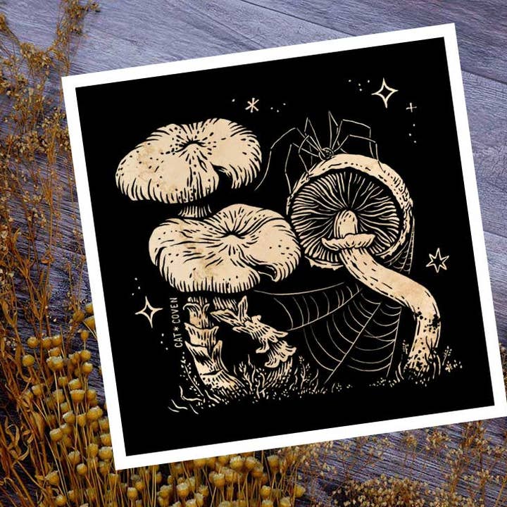 Cat Coven - Wholesale Art Print - Enchanted Forest: Spider - Art Print