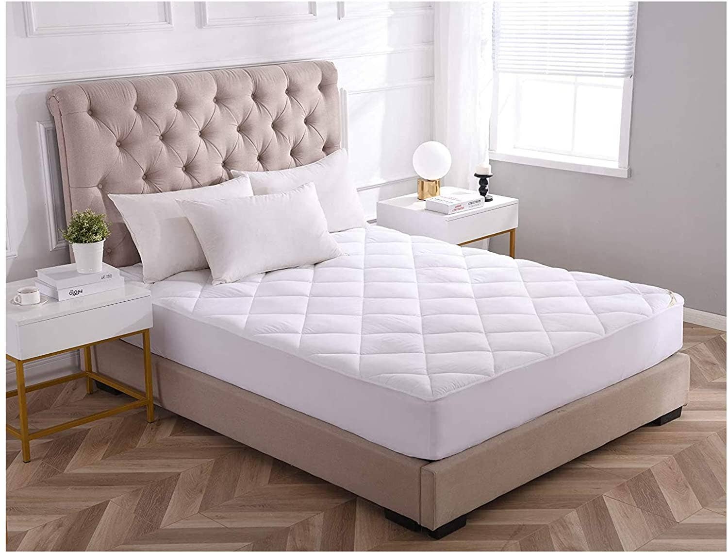 Kasentex - Wholesale Mattress Pad/Protector - Deep Pocket Fitted Mattress Pad Brushed Microfiber