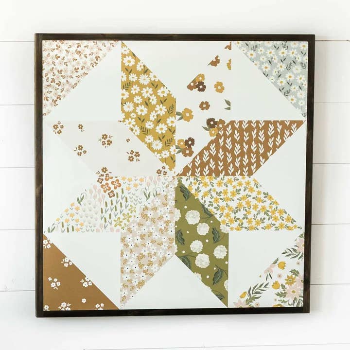 Patchwork Quilt Block | Fine Art for wholesale by Joyfully Said