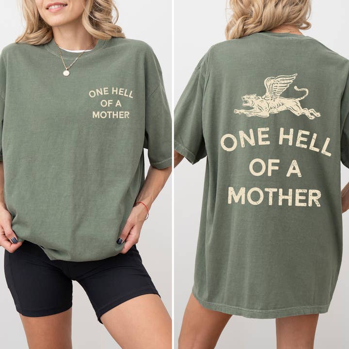 Refinery Number One LLC - Wholesale Tunic - Women's - One Hell Of A Mother, Tattoo, Mother's Day, Mama, Trend Comf