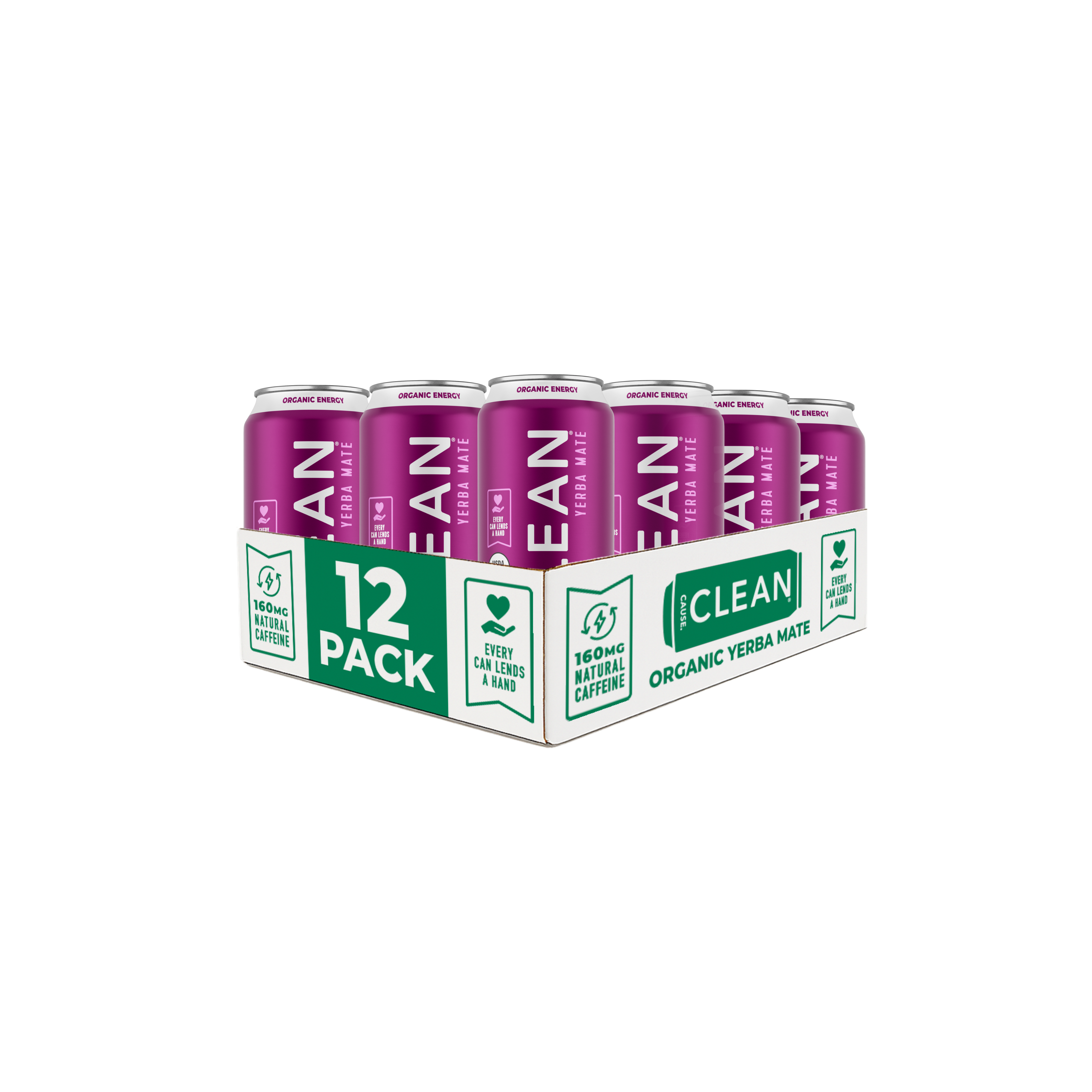 CLEAN Cause - Wholesale Iced Tea - Organic Blackberry Sparkling Yerba Mate Tea – 12-Pack 4