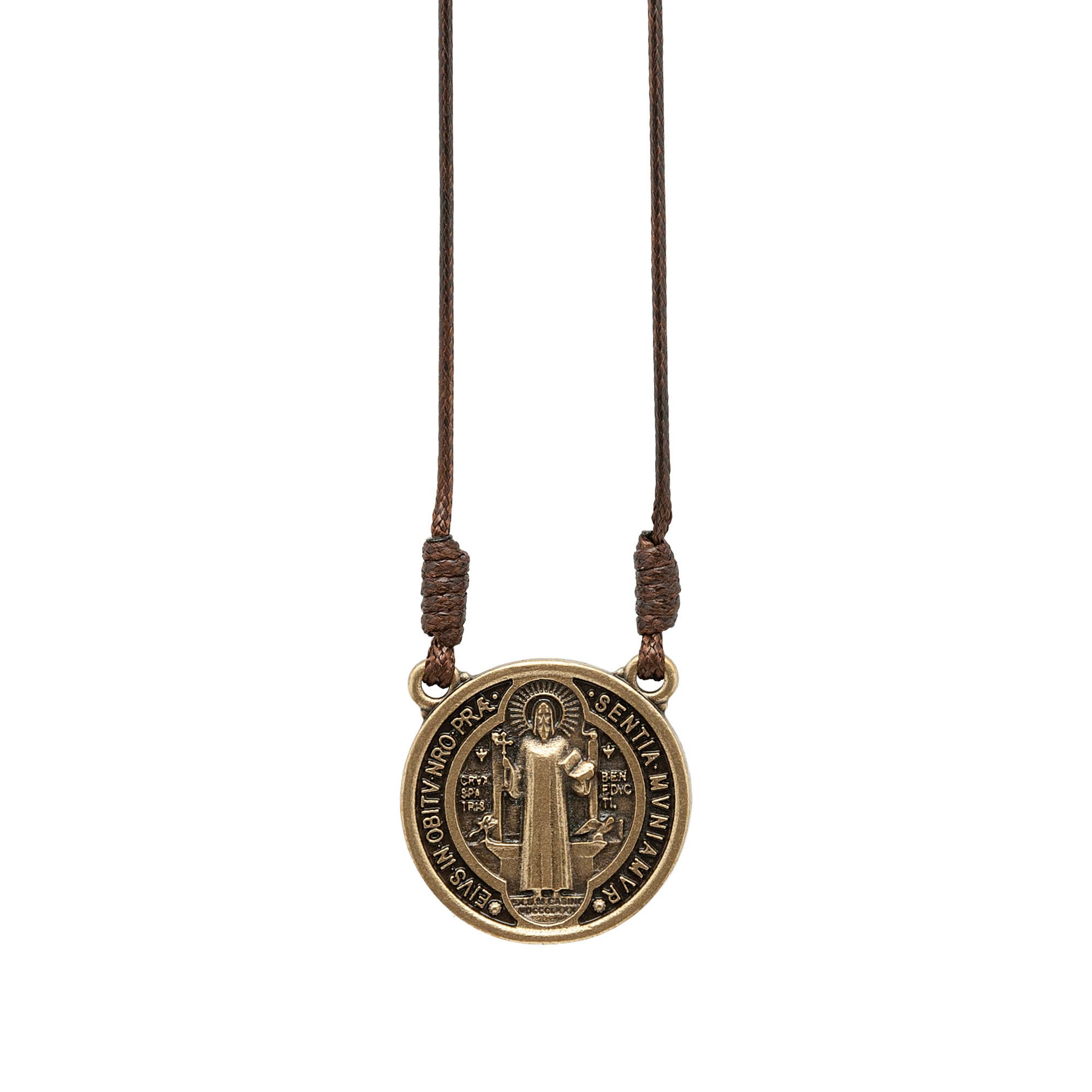Oremus Mercy - Wholesale Pendant/Charm Necklace - Necklace - St. Benedict Medal Bronze   1"1