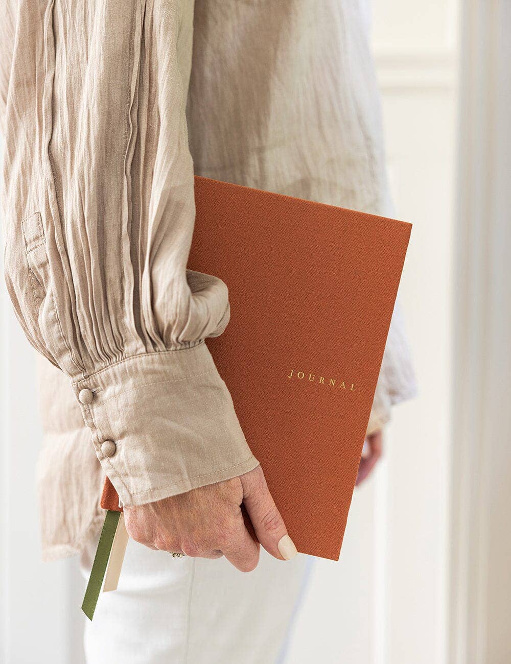 Bespoke Letterpress - Wholesale Dagboek/agenda - Linnen gebonden dagboek - Gebakken klei (Leeg dagboek)3