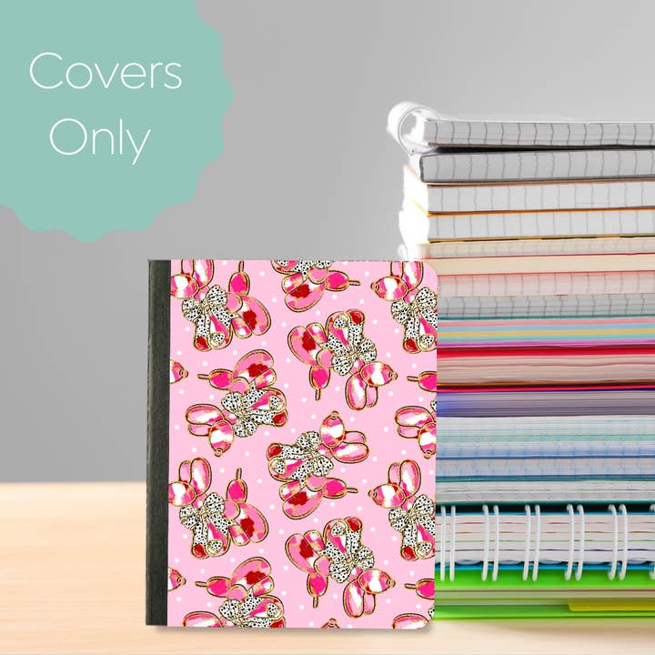 Valentine Balloon Dog-Mini Composition Notebook Cover for wholesale by Oily Graphic Creations