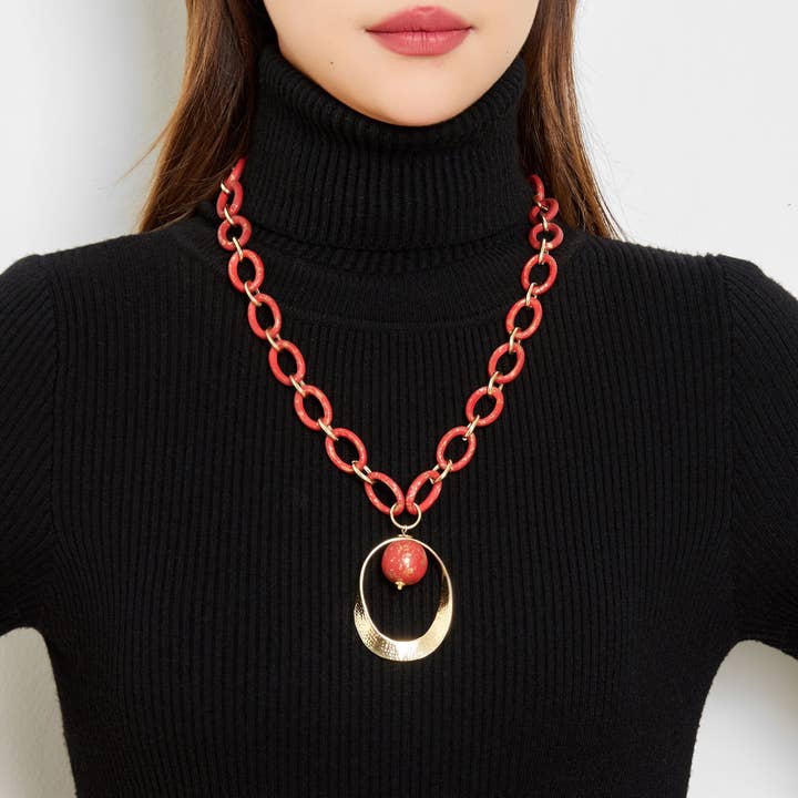 BELLE MISS – Großhandel Kette mit Anhänger/Charm – TALI - HALSKETTE1