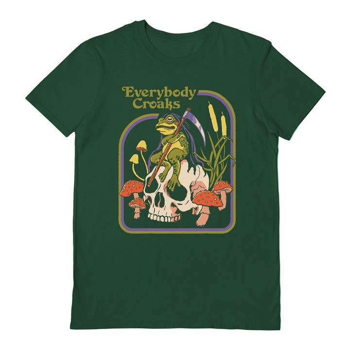 Steven Rhodes (Everybody Croaks) Dark Green T-Shirt for wholesale by Pyramid International