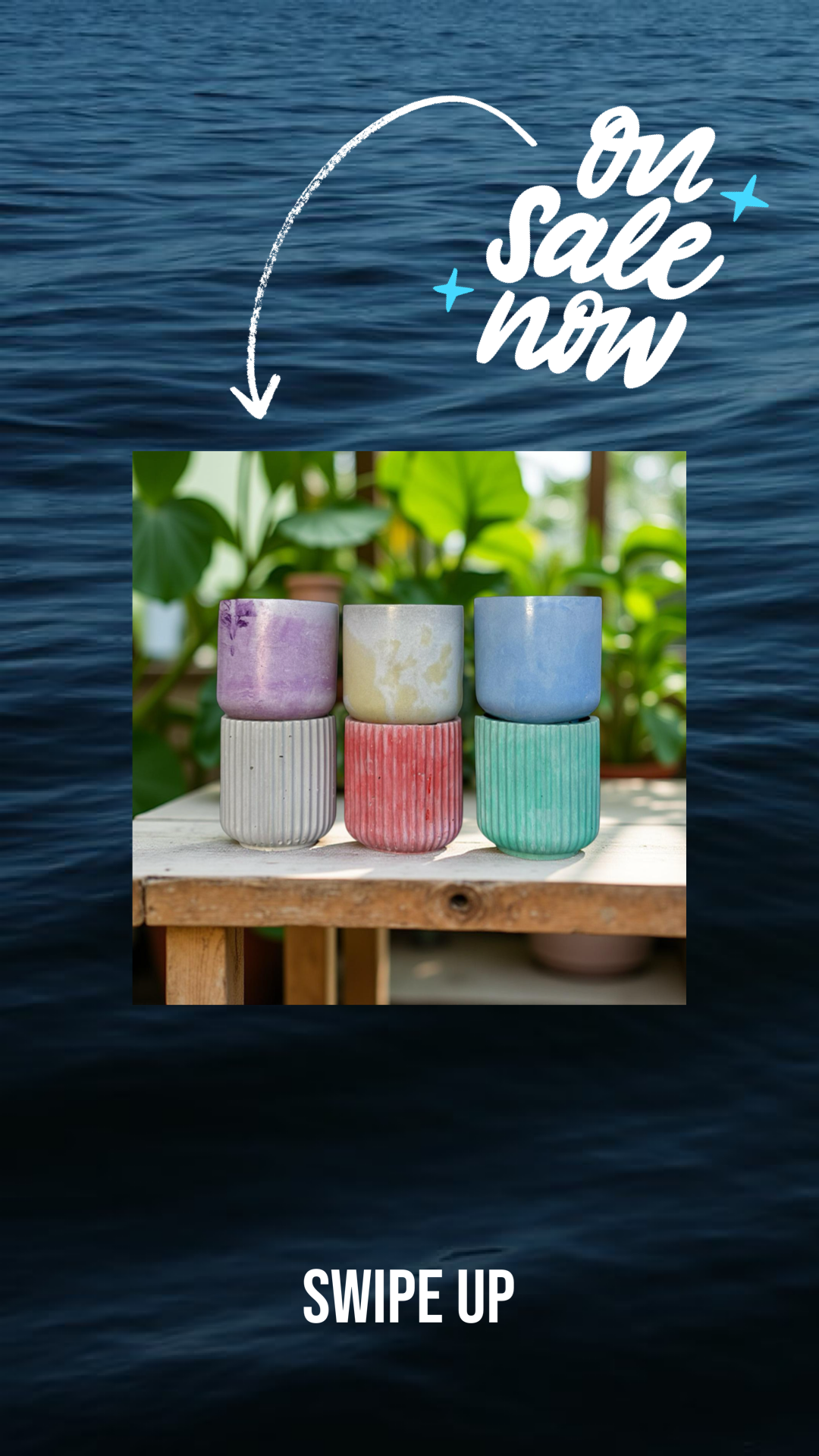 Colourfuljoy Designs - Wholesale Jar/Filled Candle - Candle empty jars/ Cement vessels/ Empty candle container 16