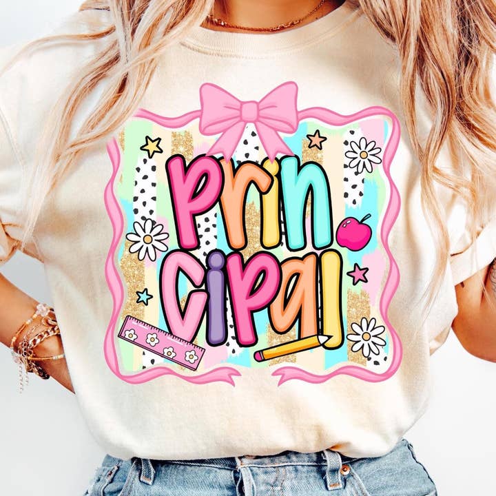 Preppy Principal Teacher T-Shirt, Back To School Sweatshirt for wholesale by NVC Ecommerce LLC