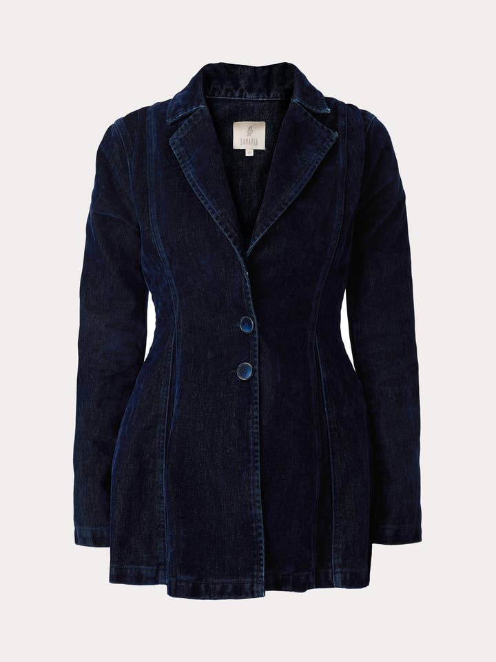 Julia Denim Blazer Ceket for wholesale by Basakla