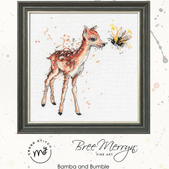 Creative World of Crafts - Wholesale Embroidery/Cross Stitch Supplies - Bree Merryn - Bamba and Bumble Cross Stitch Kit