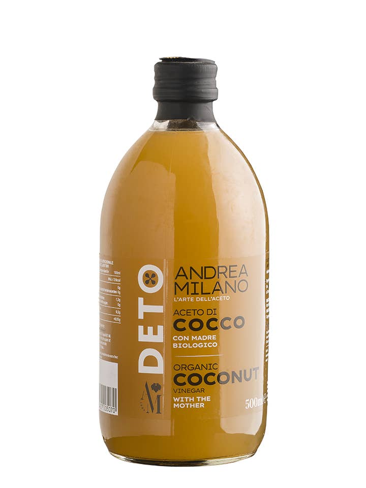 Organic Coconut Vinegar 5% with the mother - unfiltered for wholesale by Andrea Milano