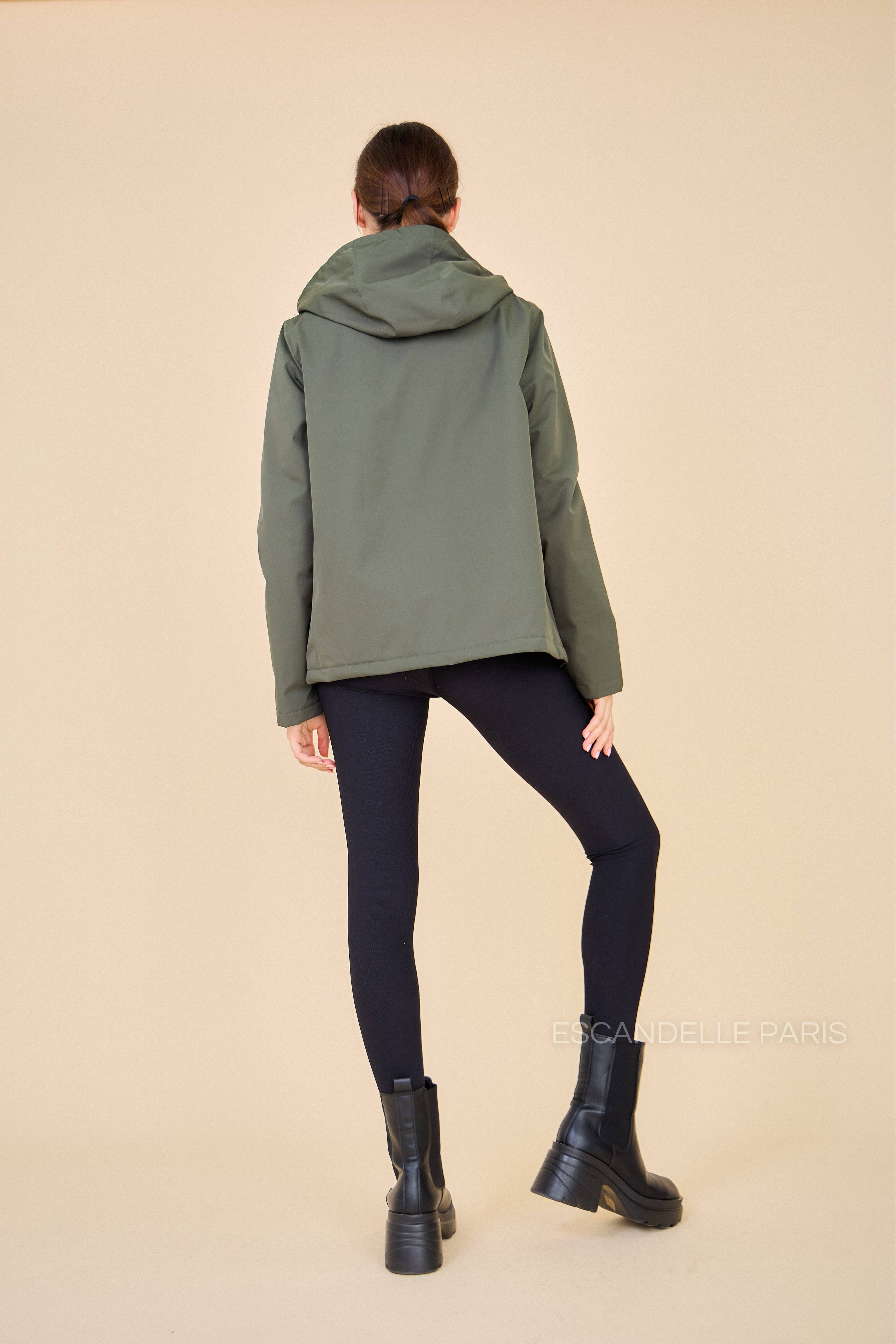 Escandelle Paris - Vente Coupe-vent – femme - Parka Courte Imperméable Doublure Matelassée11