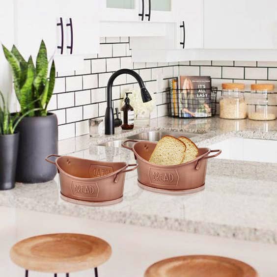 Rozi – wholesale Bread box – Copper Bread Basket