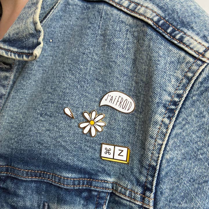 LES IMPRIMEUSES - Wholesale Brooch - Pin's - Marguerite - Madly3