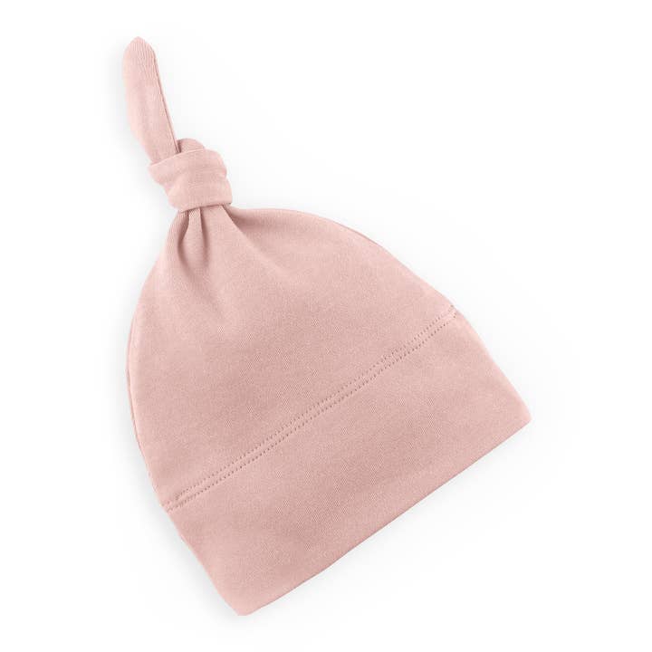 Colored Organics - Wholesale Newborn/Knit Hat - Baby - Organic Baby Classic Knotted Hat - Ballet