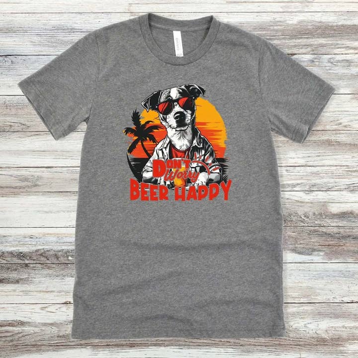 Maak je geen zorgen, bier blij T-shirt voor wholesale door Uppercrufts, LLC