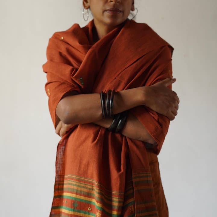 Annahmol - Wholesale Scarf - Unisex - Organic Indigenous Woven Cotton & Natural Dye Scarf31