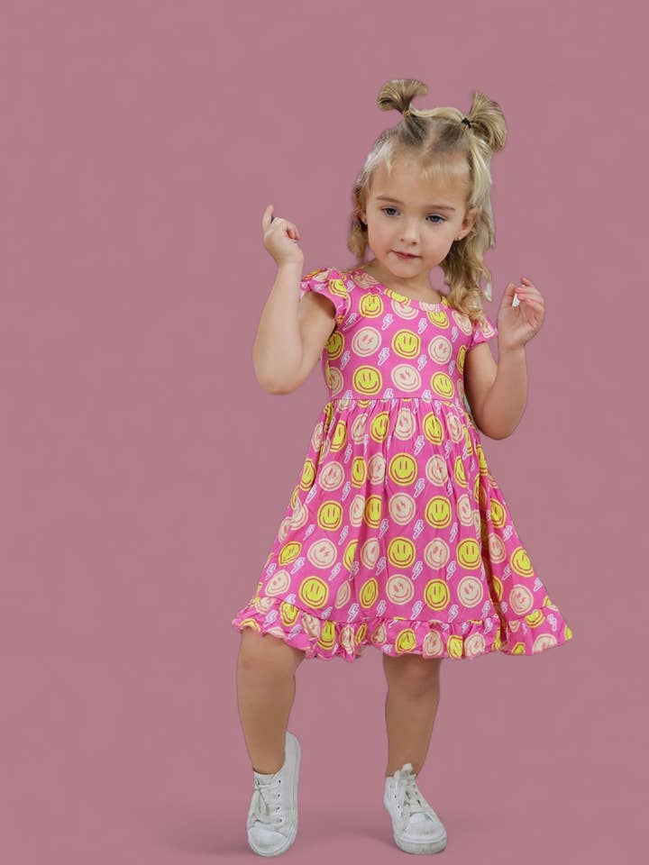 Dream Big Little Co. - Wholesale Dress - Kids - RADIANT SMILES DREAM RUFFLE DRESS14
