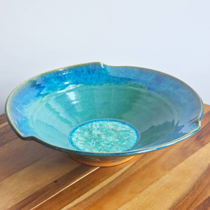 Dock 6 Pottery - Wholesale Decorative Plate/Dish/Bowl - 3 Pinch Rim Bowl - Made to Order - Fused Glass Pottery3